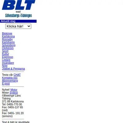BÄNKEN startsida 1998