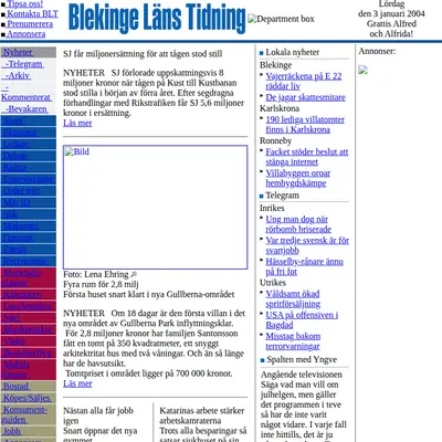 BÄNKEN startsida 2004