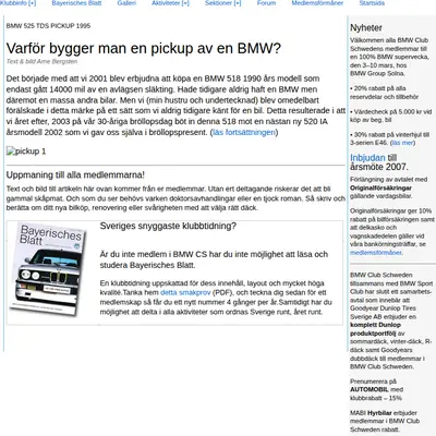 Bayerisches Blatt startsida 2007