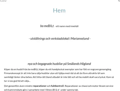 Bo Mobilt startsida 2025