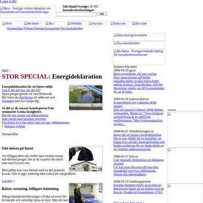 www.bobattre.se startsida 2008