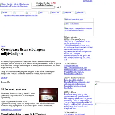 www.bobattre.se startsida 2009