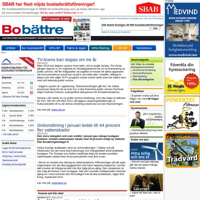 www.bobattre.se startsida 2011
