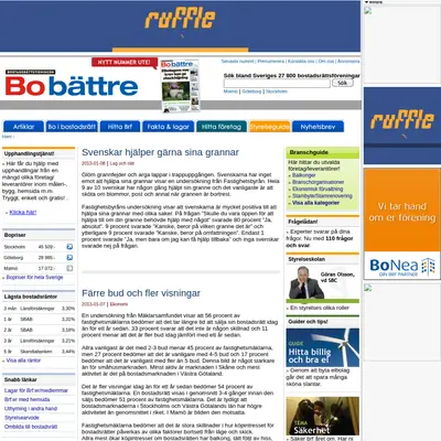 www.bobattre.se startsida 2013