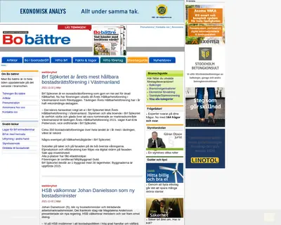 www.bobattre.se startsida 2022