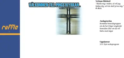 Pingstkyrkan Boden startsida 2002