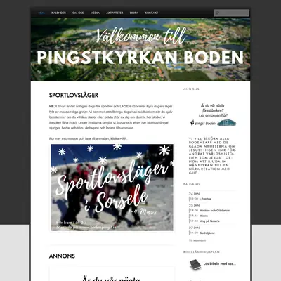 Pingstkyrkan Boden startsida 2019
