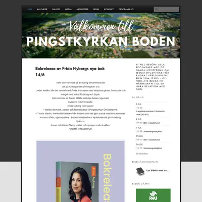 Pingstkyrkan Boden startsida 2023