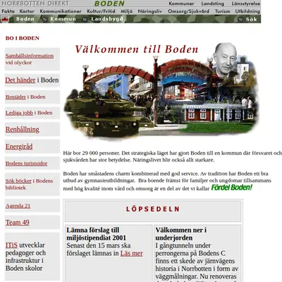 Boden Bild startsida 2001