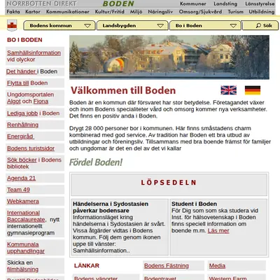 Boden Bild startsida 2005