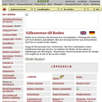 Boden Bild startsida 2006