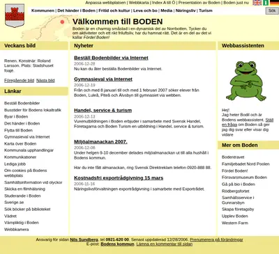 Boden Bild startsida 2007