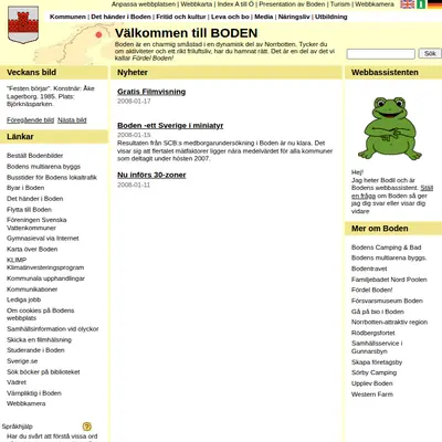 Boden Bild startsida 2008