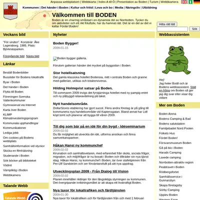 Boden Bild startsida 2009