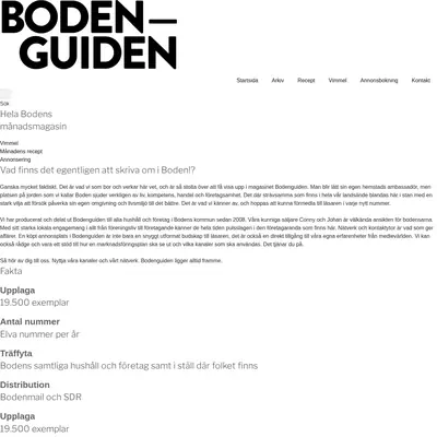 Bodenguiden startsida 2021