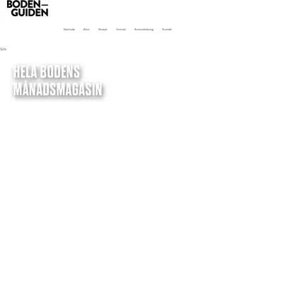 Bodenguiden startsida 2022