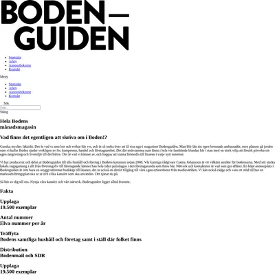 Bodenguiden startsida 2023