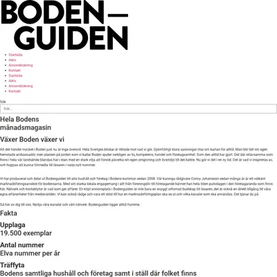 Bodenguiden startsida 2025