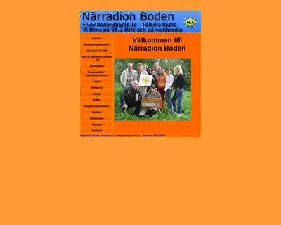 www.bodensradio.se startsida 2006