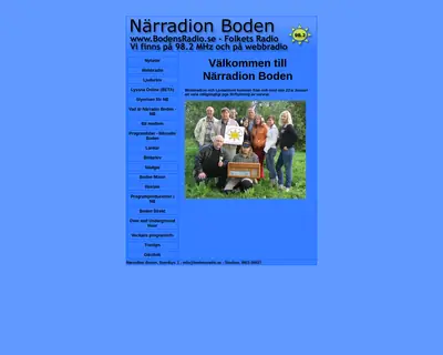 www.bodensradio.se startsida 2009