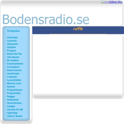 www.bodensradio.se startsida 2012