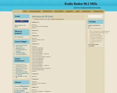 www.bodensradio.se startsida 2016
