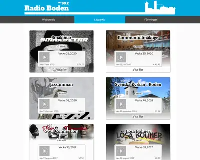www.bodensradio.se startsida 2020