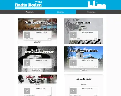 www.bodensradio.se startsida 2025