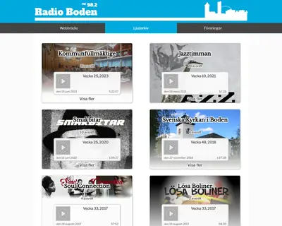 www.bodensradio.se startsida 2026