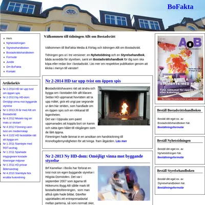Allt om Bostadsrätt startsida 2014
