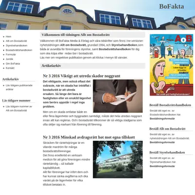 Allt om Bostadsrätt startsida 2017