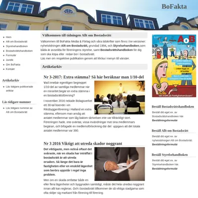 Allt om Bostadsrätt startsida 2018