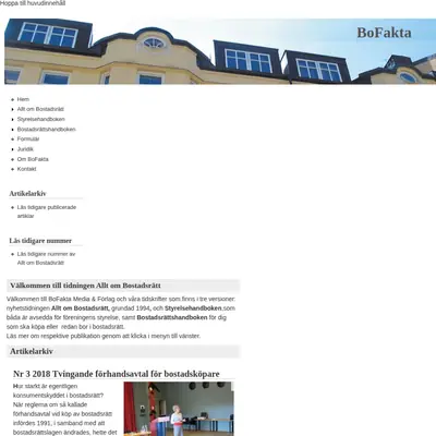 Allt om Bostadsrätt startsida 2019