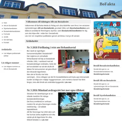 Allt om Bostadsrätt startsida 2020