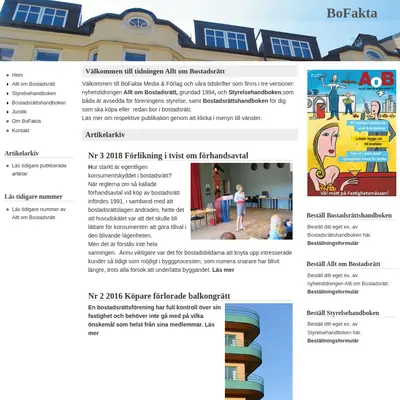 Allt om Bostadsrätt startsida 2021