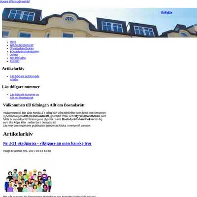 Allt om Bostadsrätt startsida 2023