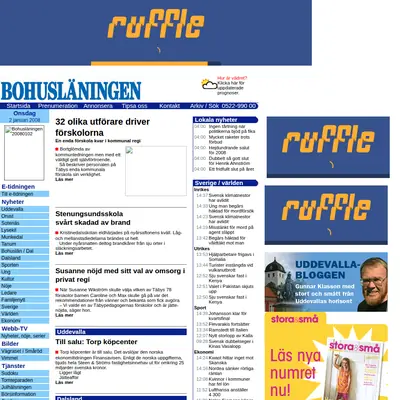 Bohusläningen startsida 2008