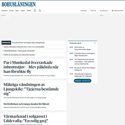 Bohusläningen startsida 2024