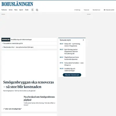 Bohusläningen startsida 2025