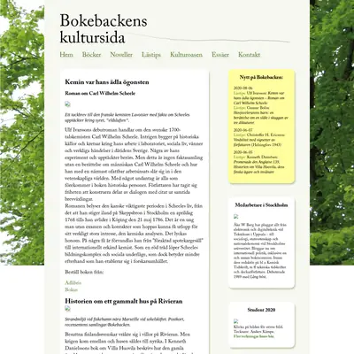 bokebackenskultursida.se startsida 2020