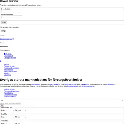bolagsplatsen.se startsida 2015