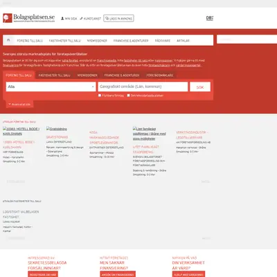 bolagsplatsen.se startsida 2021
