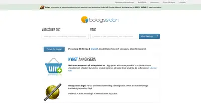 www.bolagsidan.se startsida 2014