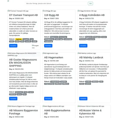 www.bolagsidan.se startsida 2025