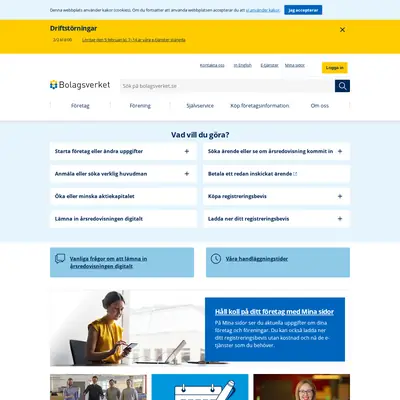 Nytt från Bolagsverket startsida 2022