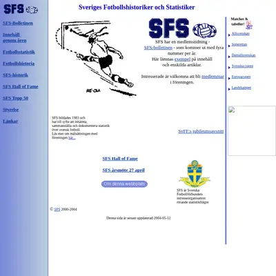 SFS - Bolletinen startsida 2005