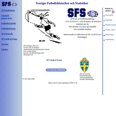 SFS - Bolletinen startsida 2011