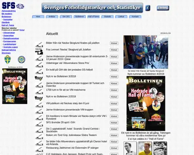 SFS - Bolletinen startsida 2019