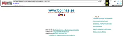 Bollnäs Nytt startsida 1999