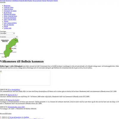 Bollnäs Nytt startsida 2009